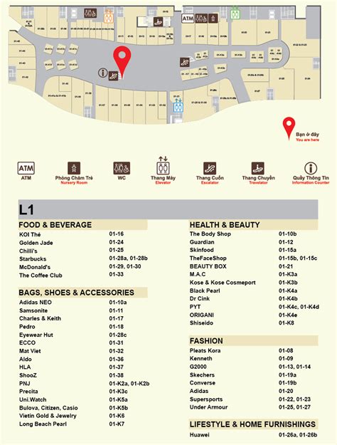 vivo city mall directory.